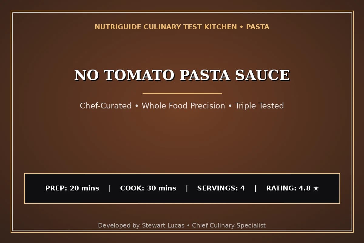 No Tomato Pasta Sauce