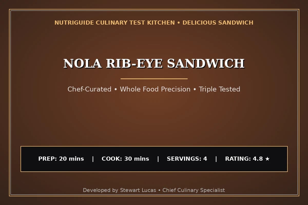 Nola Rib-Eye Sandwich