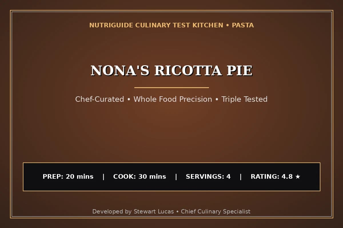 Nona'S Ricotta Pie
