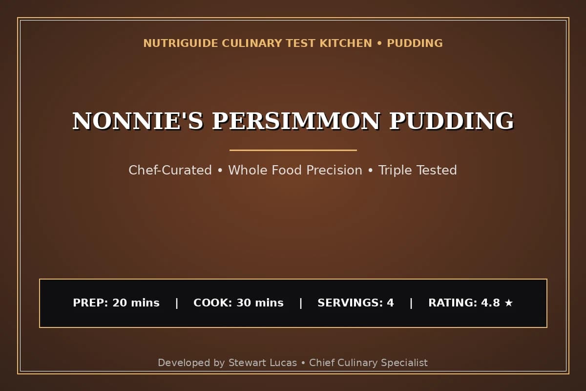 Nonnie'S Persimmon Pudding