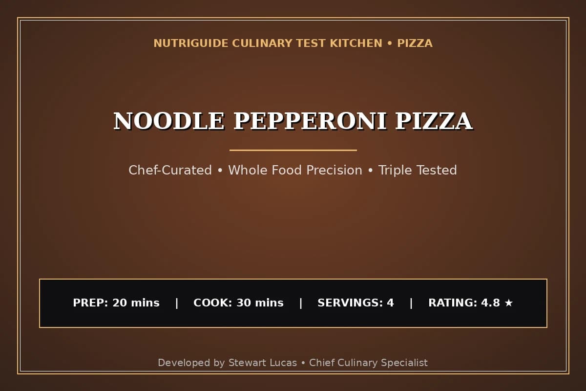 Noodle Pepperoni Pizza