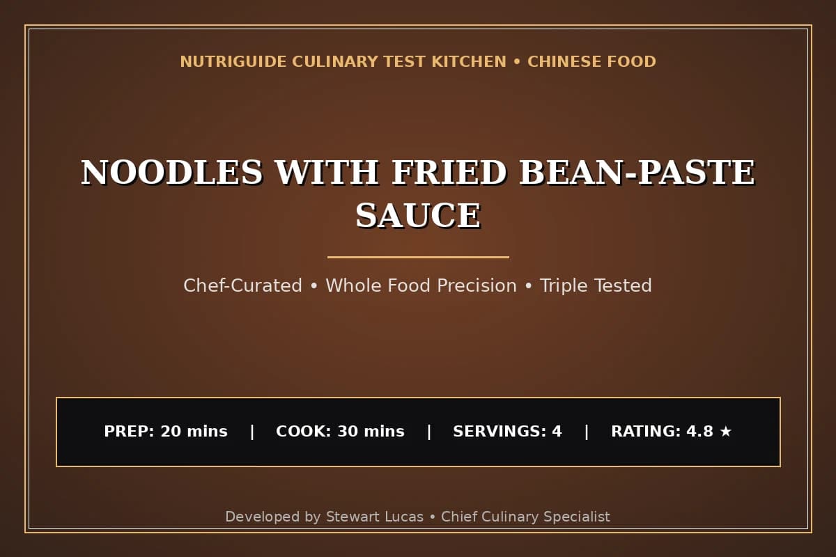 Noodles With Fried Bean-Paste Sauce