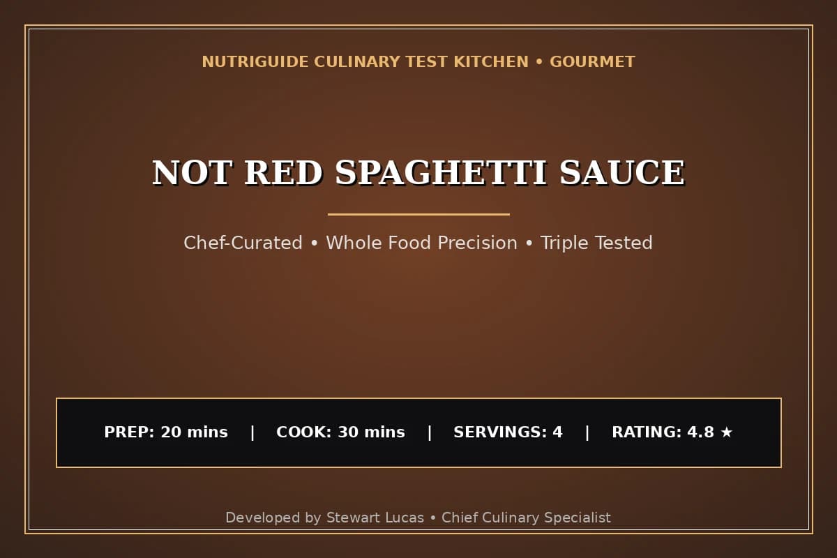 Not Red Spaghetti Sauce