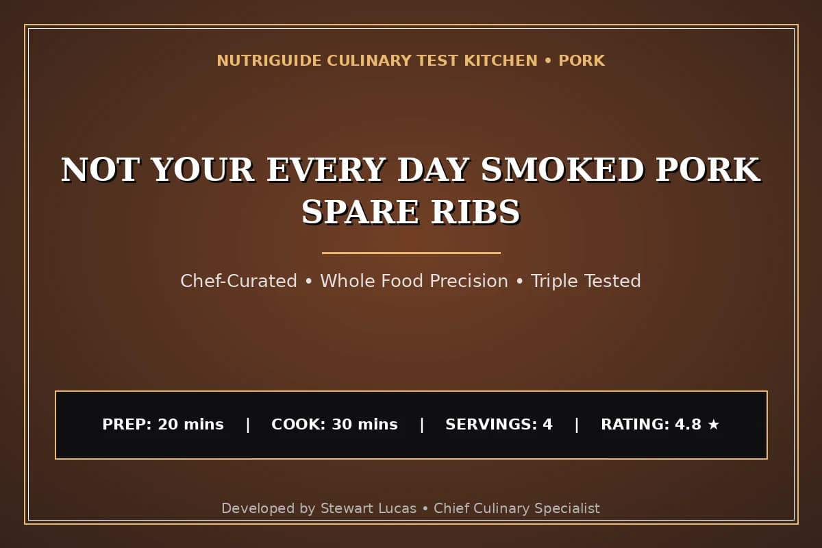 Not Your Every Day Smoked Pork Spare Ribs