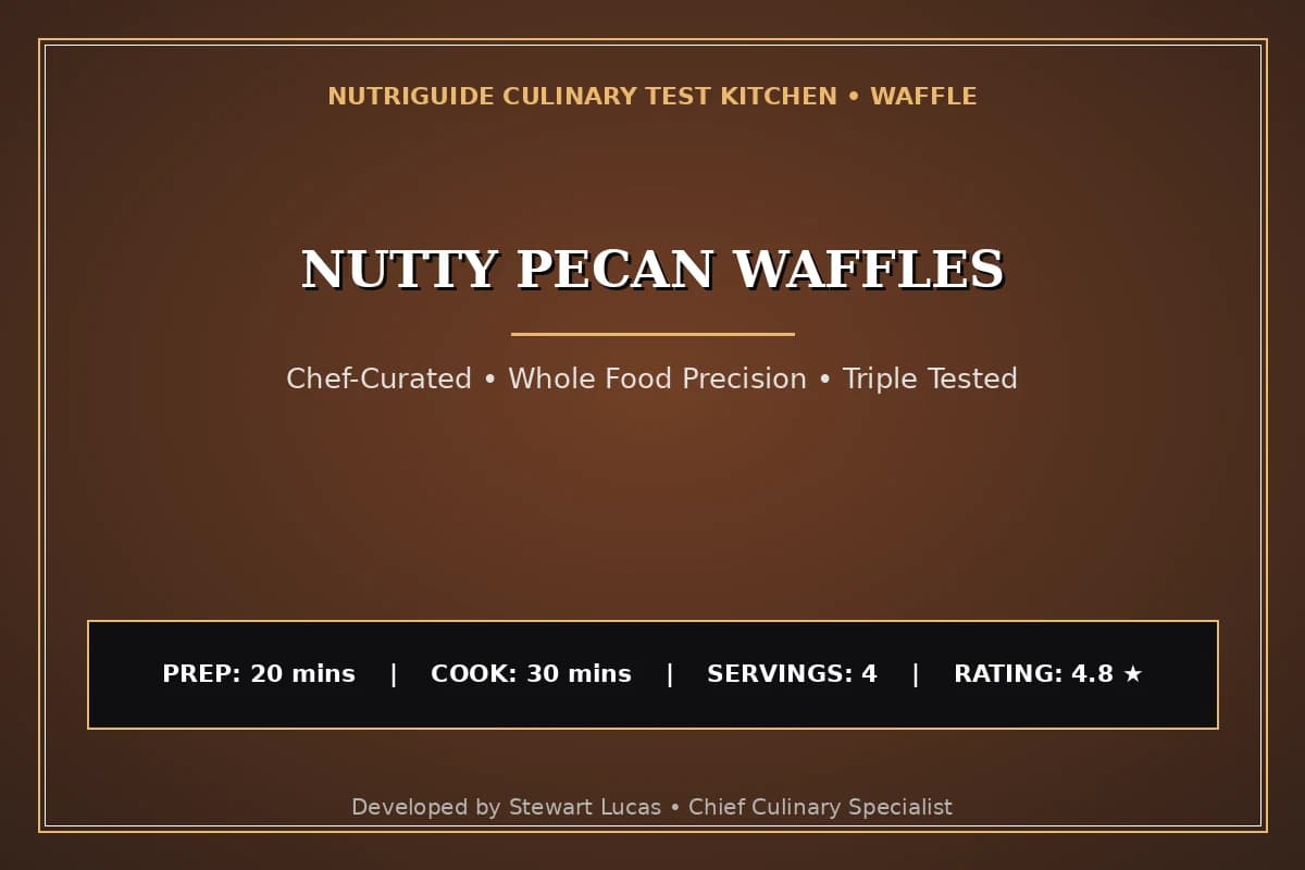 Nutty Pecan Waffles