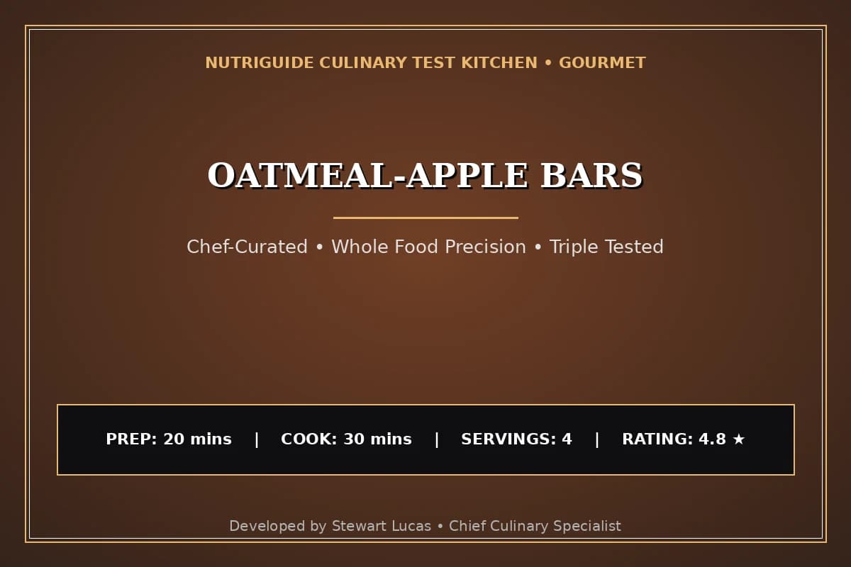 Oatmeal-Apple Bars