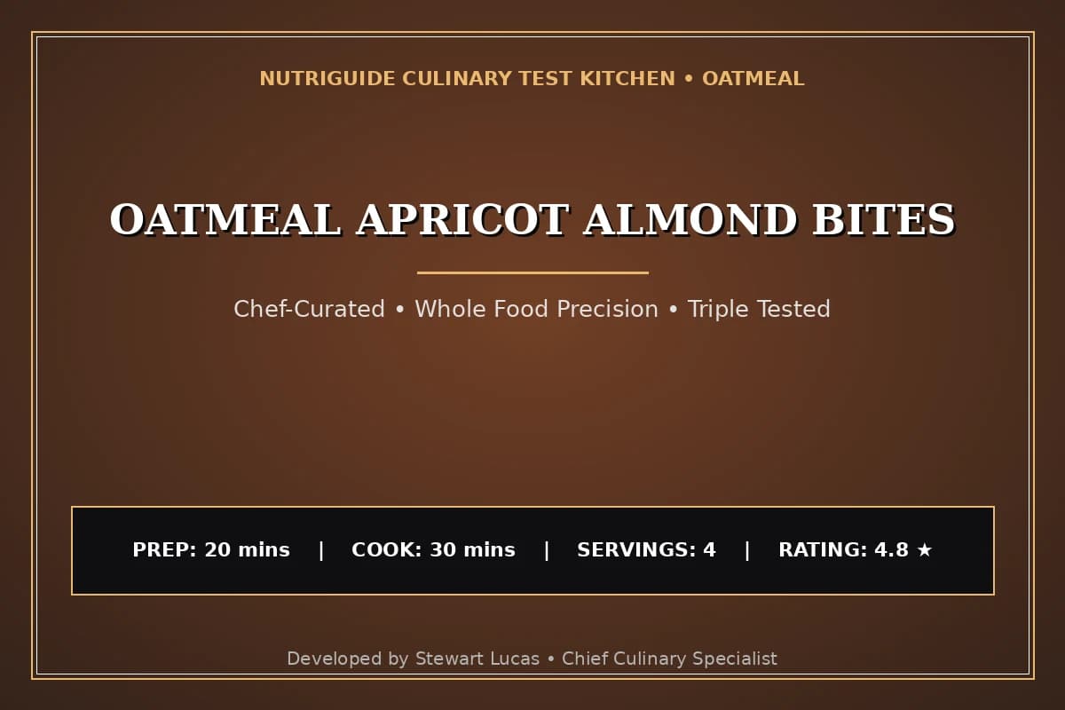 Oatmeal Apricot Almond Bites