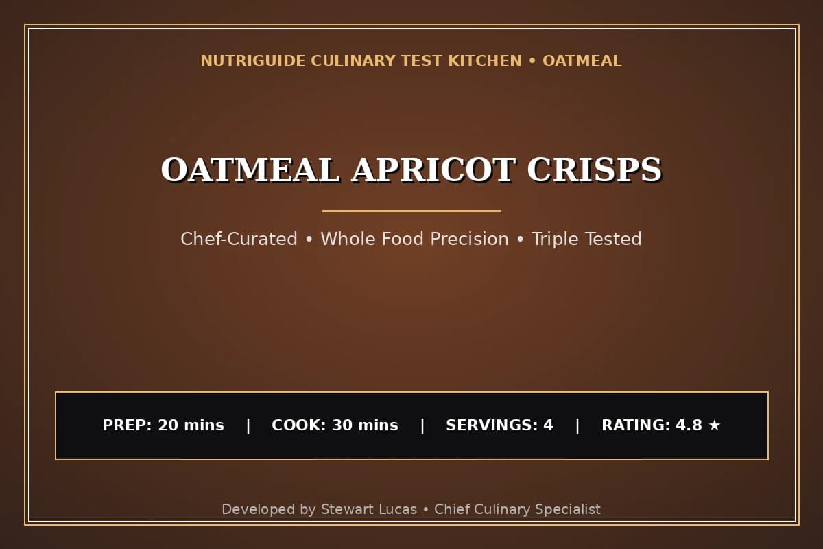 Oatmeal Apricot Crisps