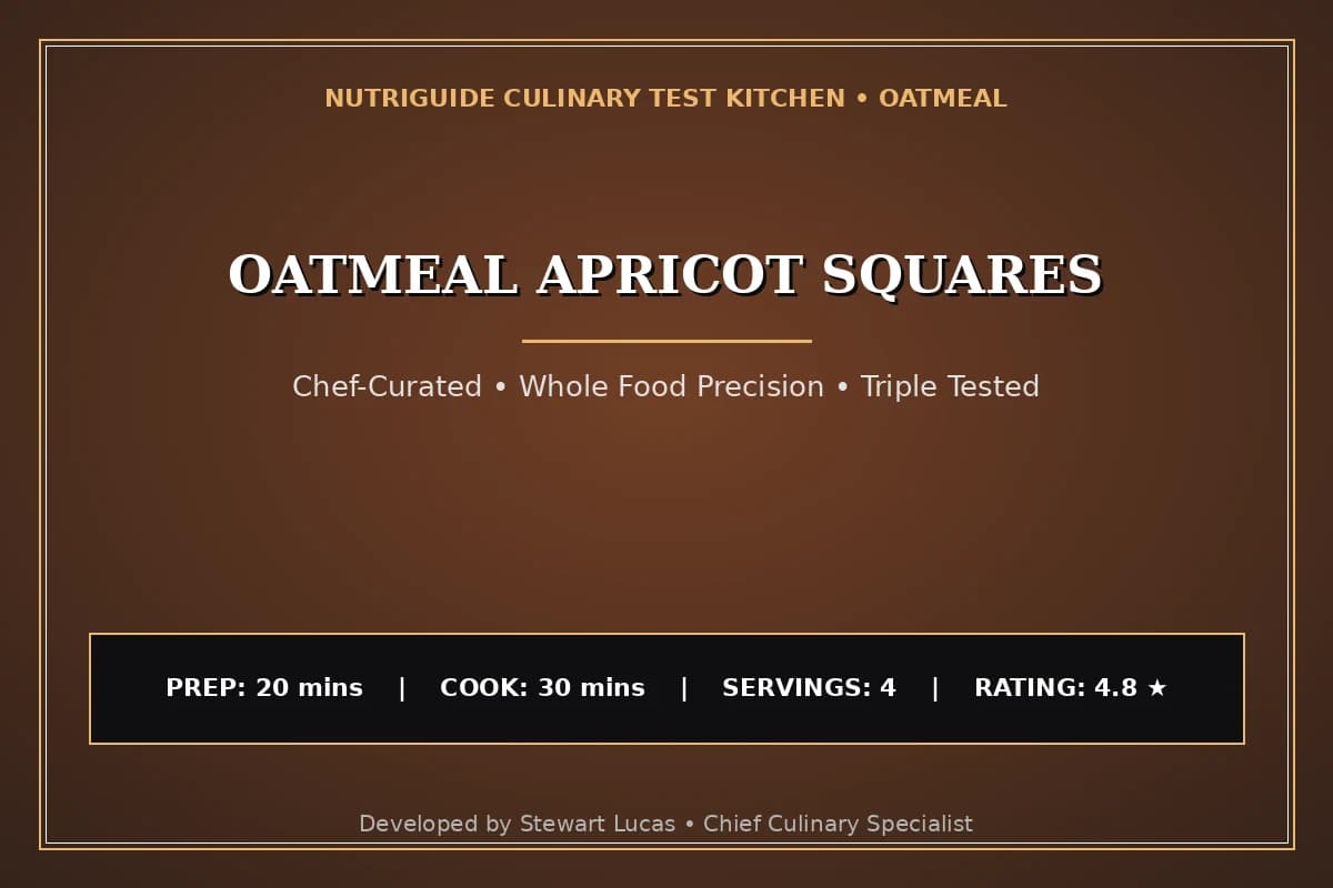 Oatmeal Apricot Squares