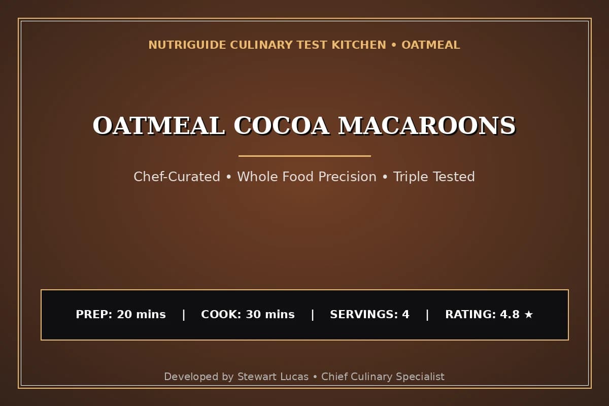 Oatmeal Cocoa Macaroons