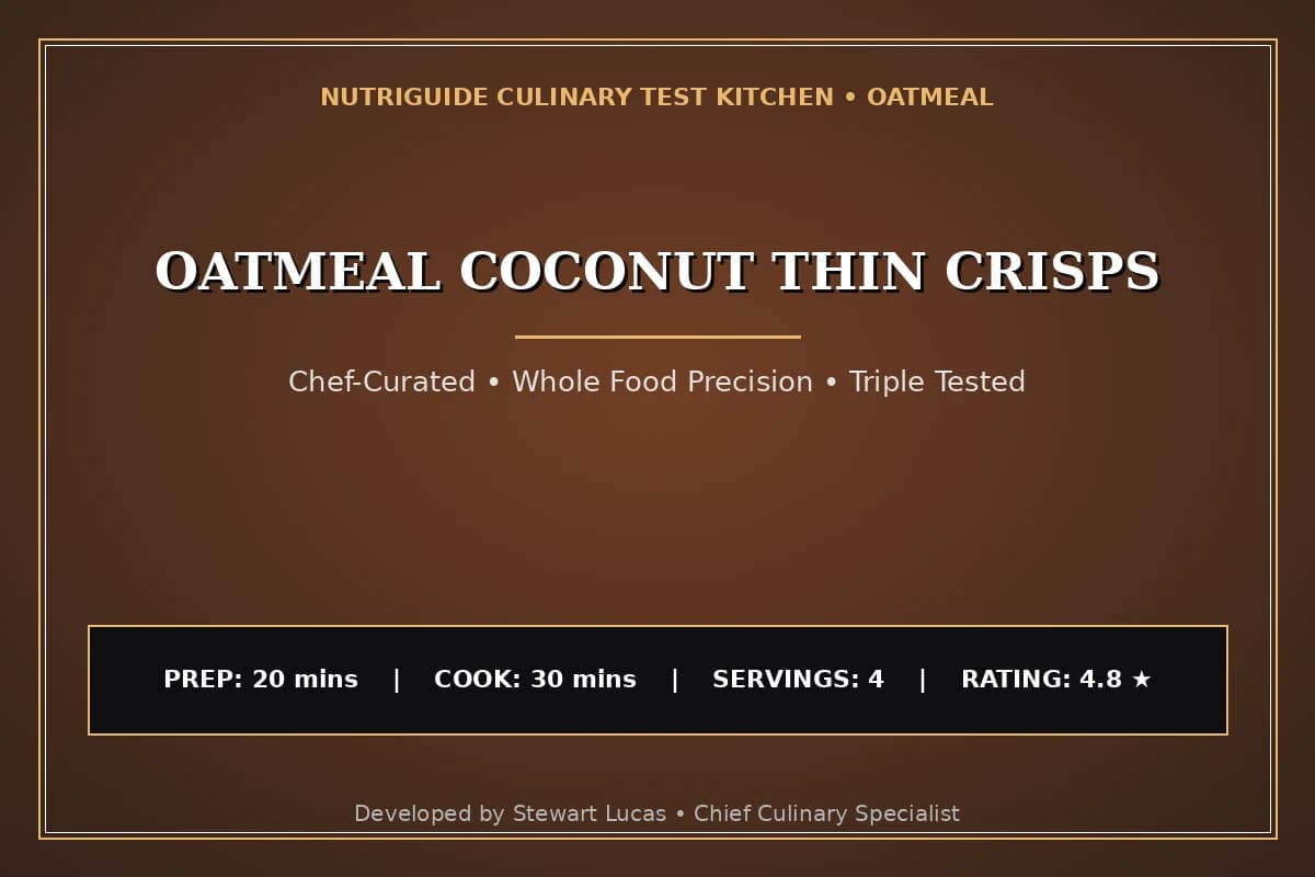 Oatmeal Coconut Thin Crisps