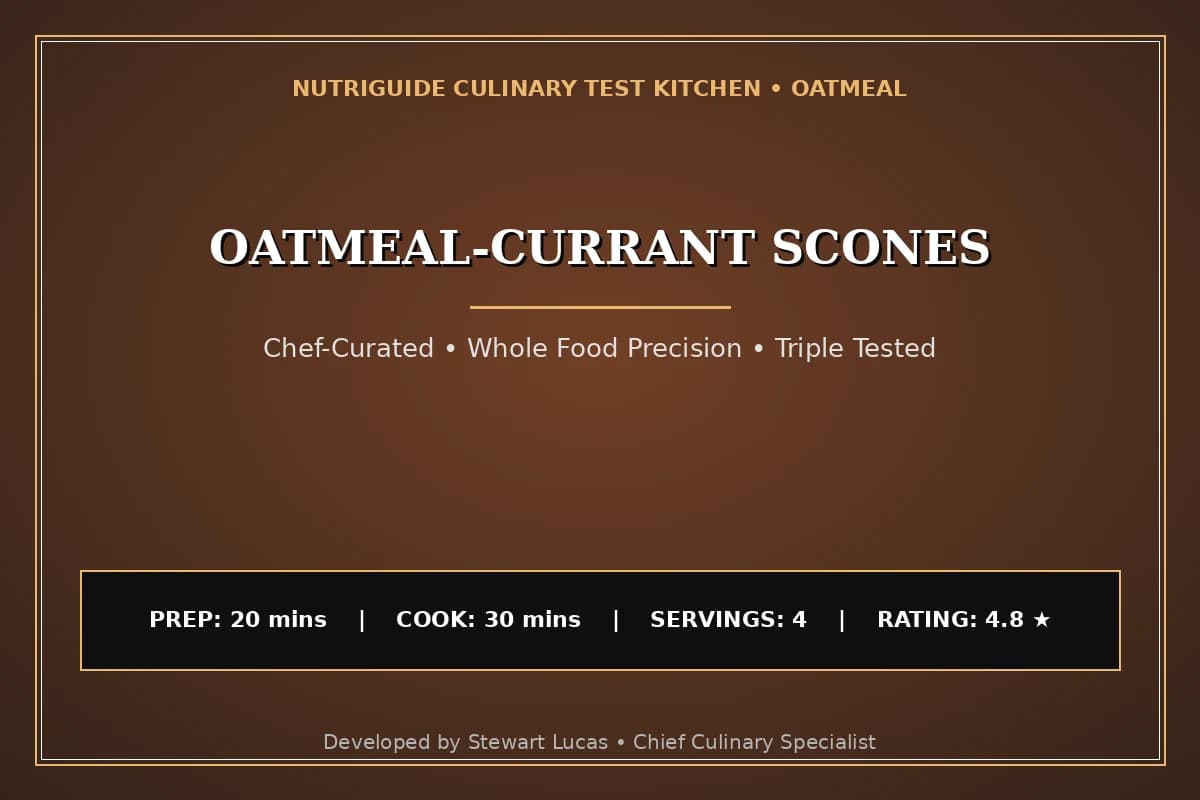 Oatmeal-Currant Scones