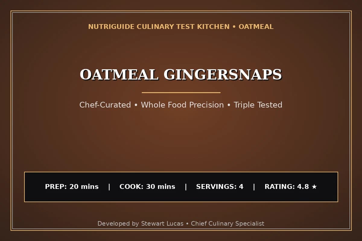 Oatmeal Gingersnaps