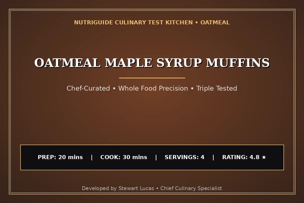 Oatmeal Maple Syrup Muffins