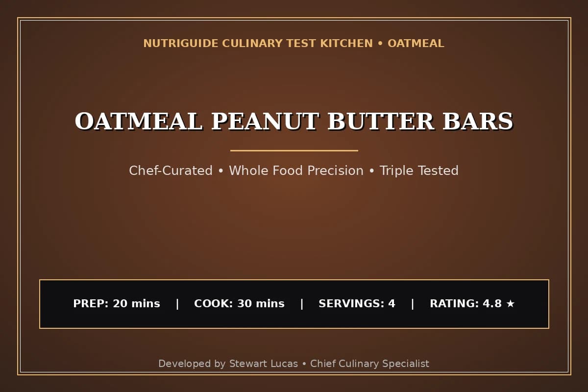 Oatmeal Peanut Butter Bars