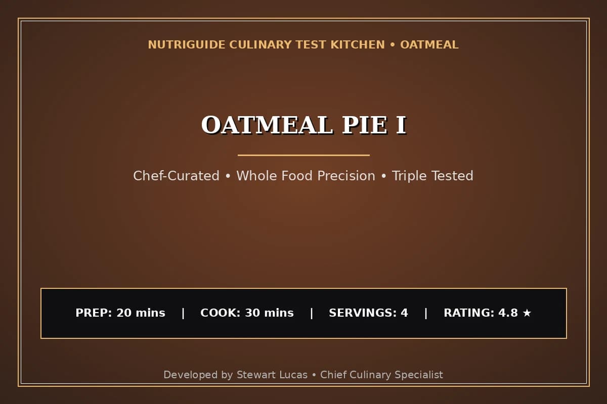 Oatmeal Pie I