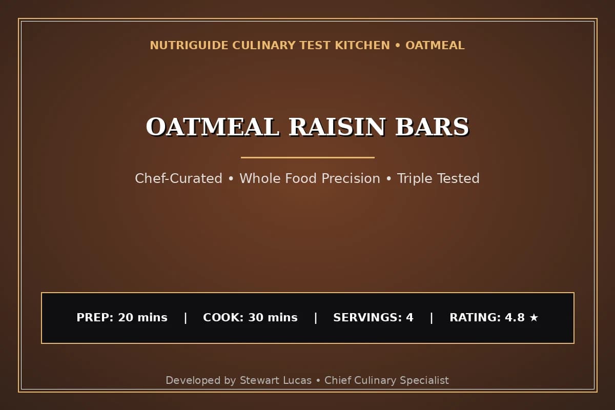 Oatmeal Raisin Bars