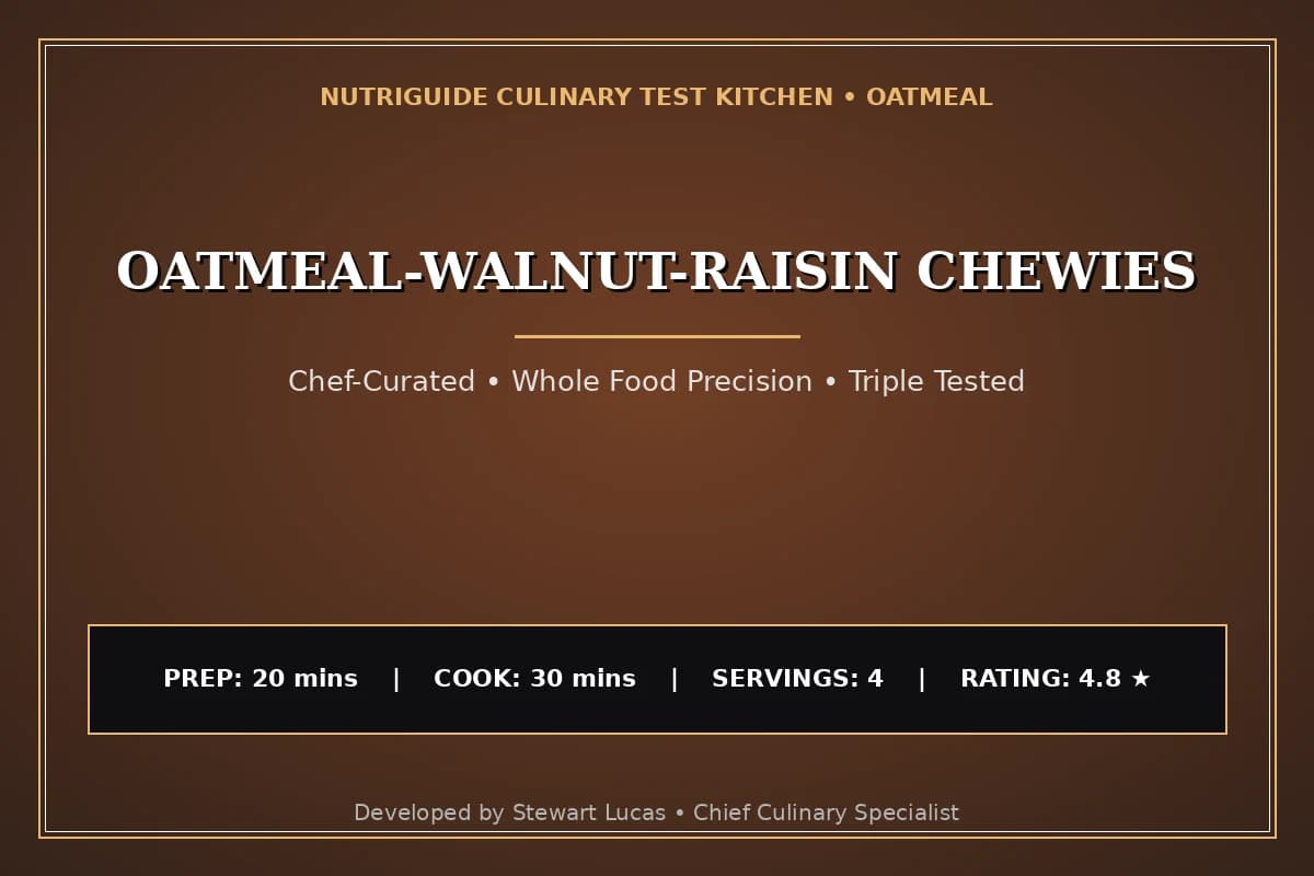 Oatmeal-Walnut-Raisin Chewies