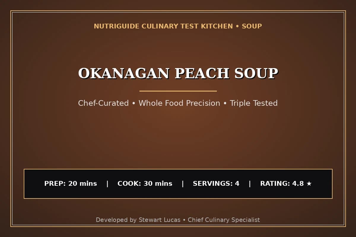 Okanagan Peach Soup