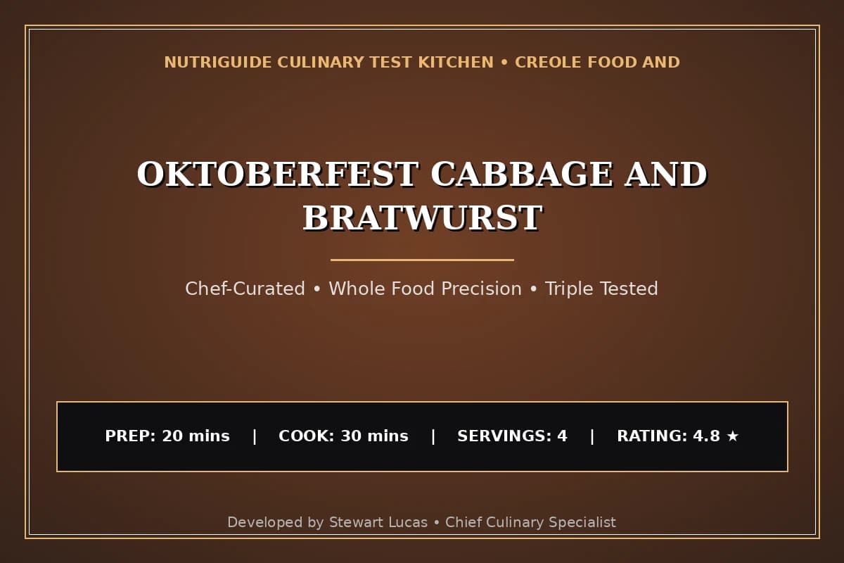 Oktoberfest Cabbage And Bratwurst