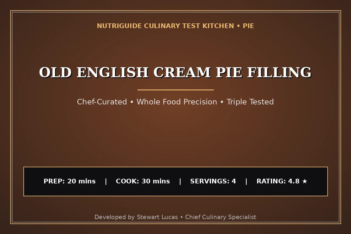 Old English Cream Pie Filling
