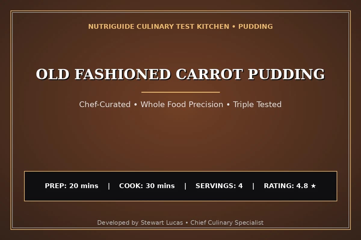 Old Fashioned Carrot Pudding