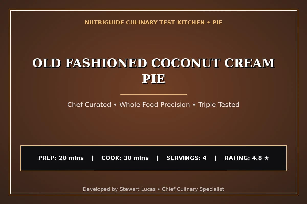 Old Fashioned Coconut Cream Pie