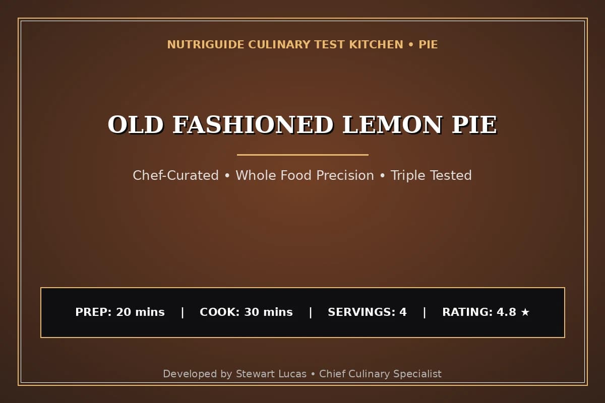 Old Fashioned Lemon Pie