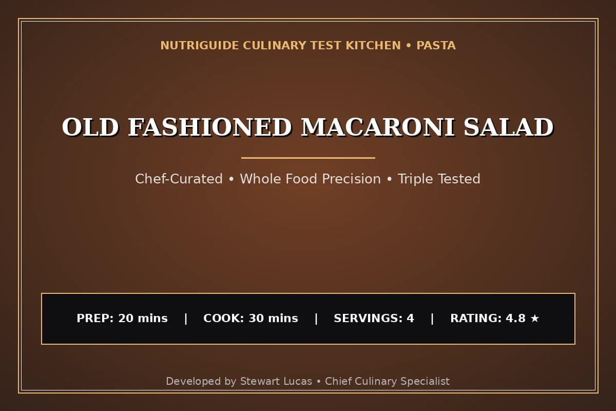 Old Fashioned Macaroni Salad