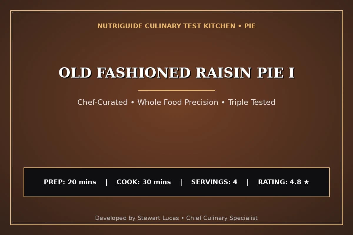 Old Fashioned Raisin Pie I