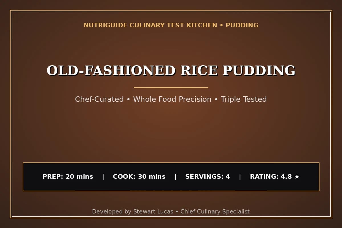 Old-Fashioned Rice Pudding