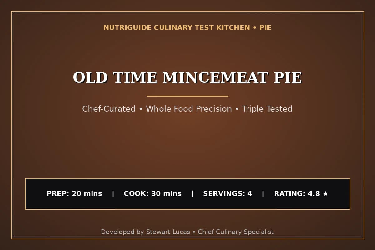 Old Time Mincemeat Pie