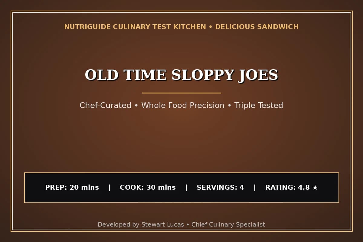 Old Time Sloppy Joes