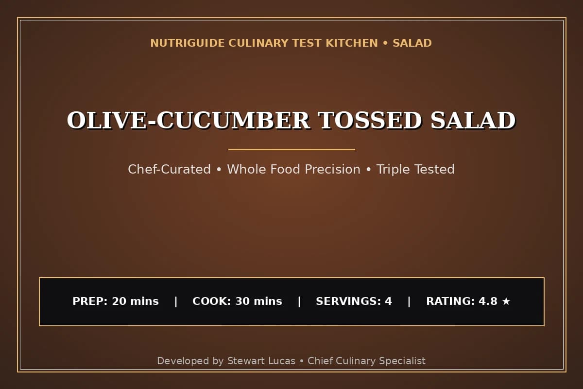 Olive-Cucumber Tossed Salad
