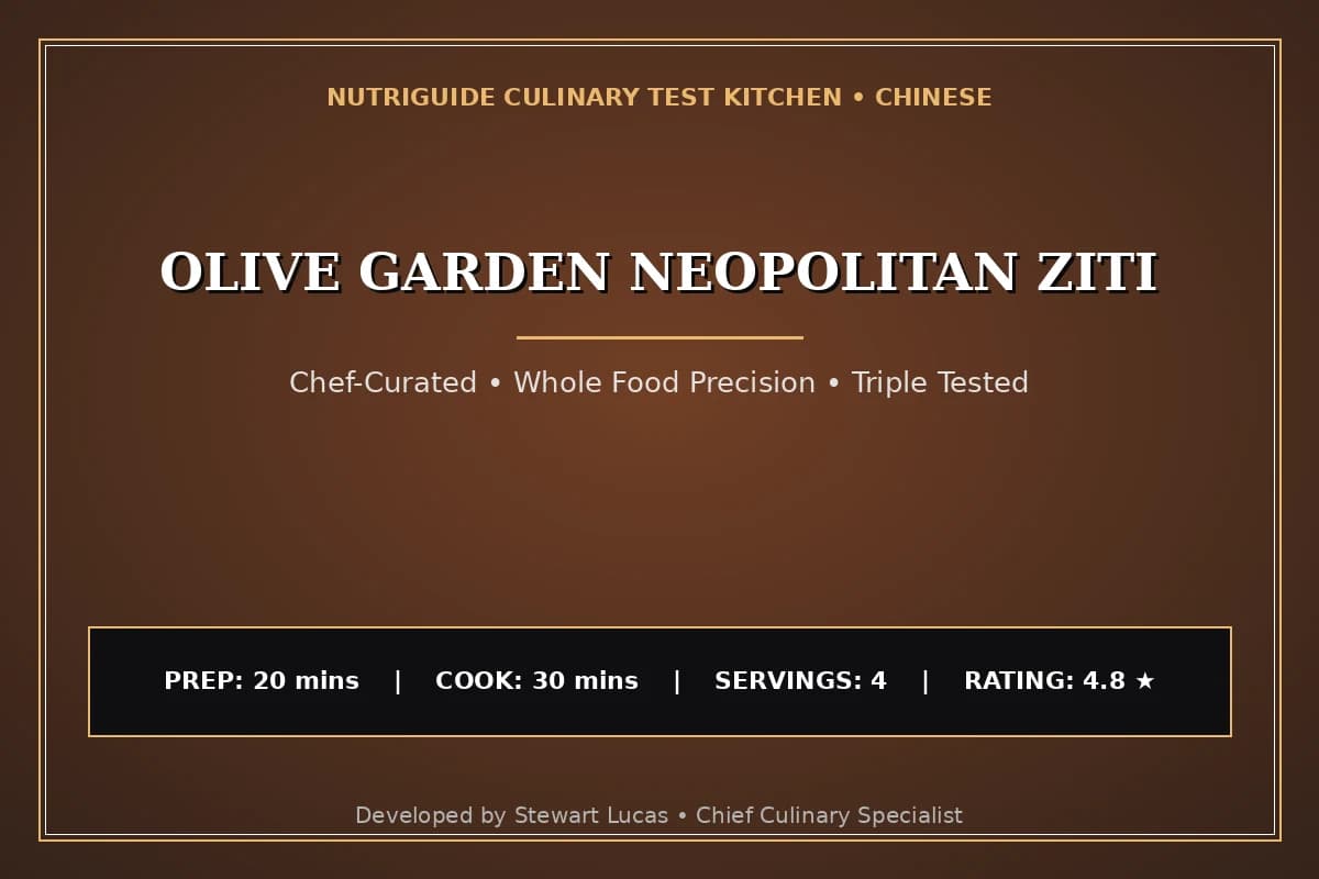 Olive Garden Neopolitan Ziti