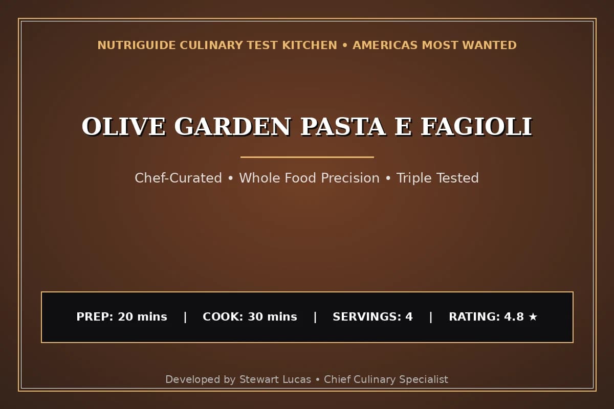 Olive Garden Pasta E Fagioli