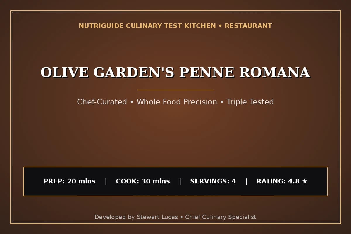 Olive Garden'S Penne Romana