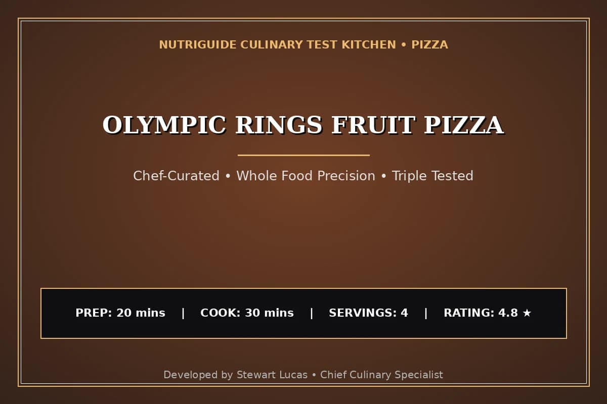 Olympic Rings Fruit Pizza