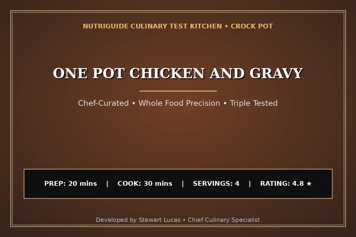 One Pot Chicken And Gravy
