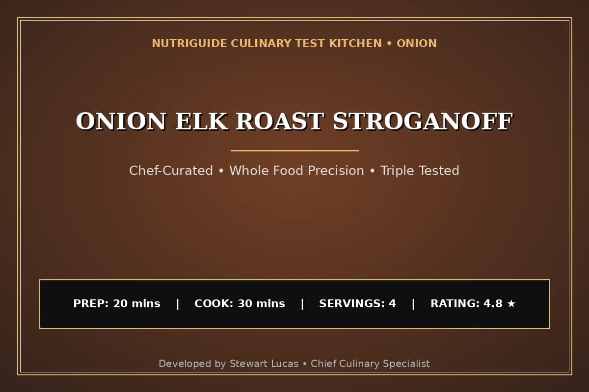 Onion Elk Roast Stroganoff