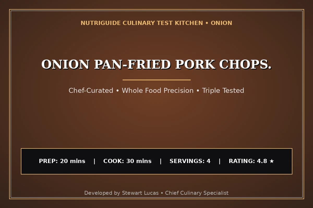Onion Pan-Fried Pork Chops.