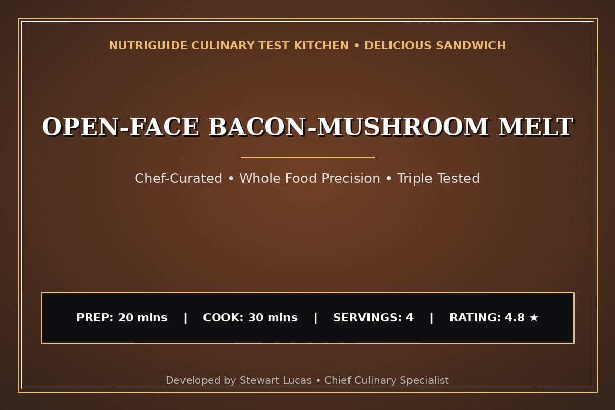 Open-Face Bacon-Mushroom Melt