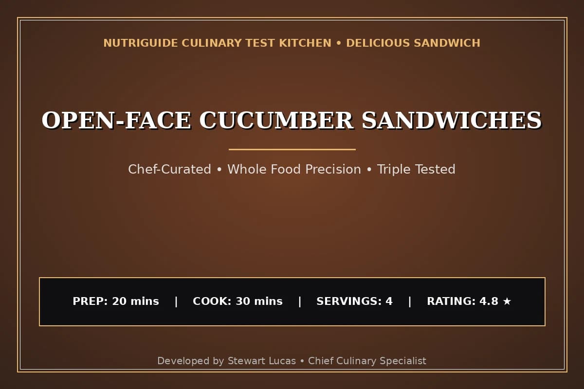 Open-Face Cucumber Sandwiches