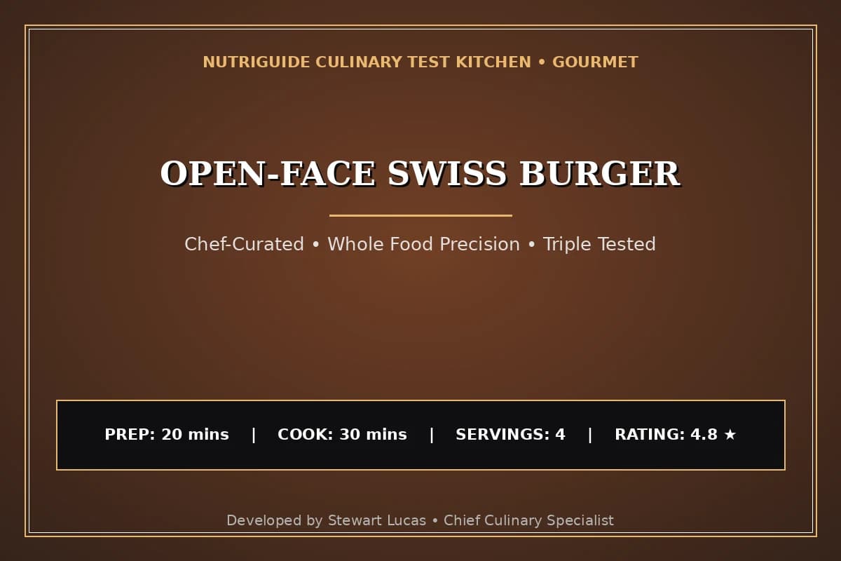 Open-Face Swiss Burger