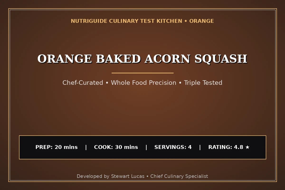 Orange Baked Acorn Squash