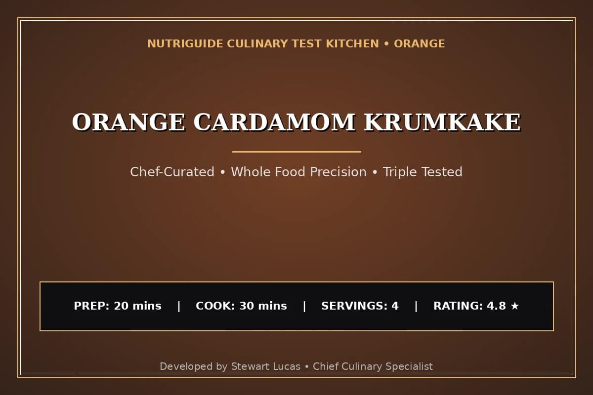 Orange Cardamom Krumkake