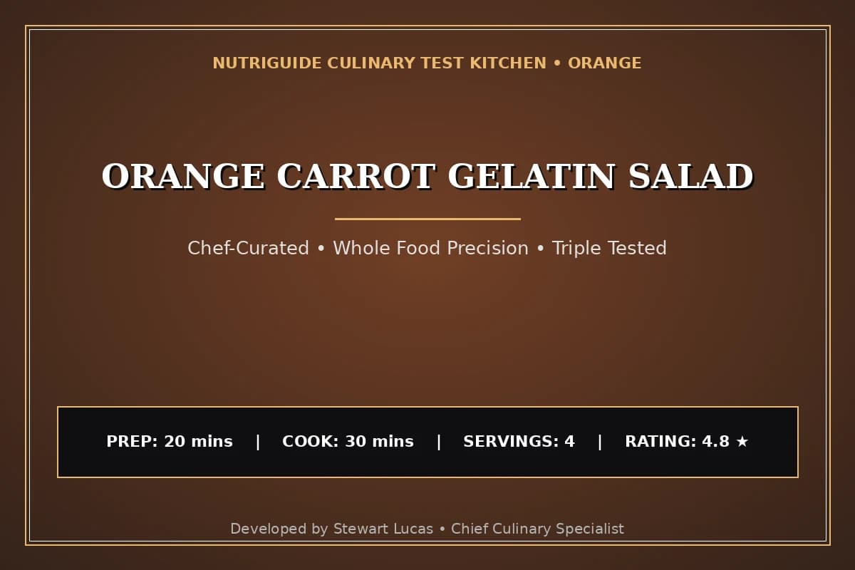 Orange Carrot Gelatin Salad