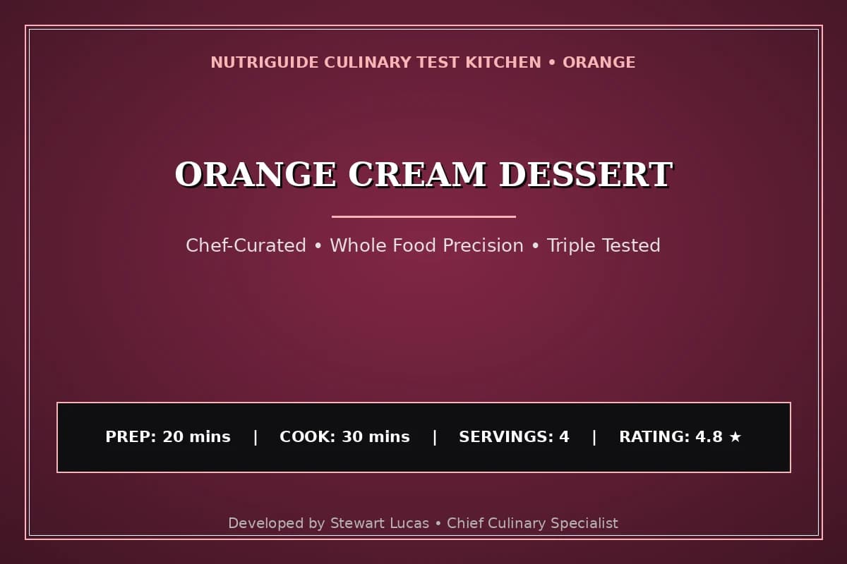 Orange Cream Dessert