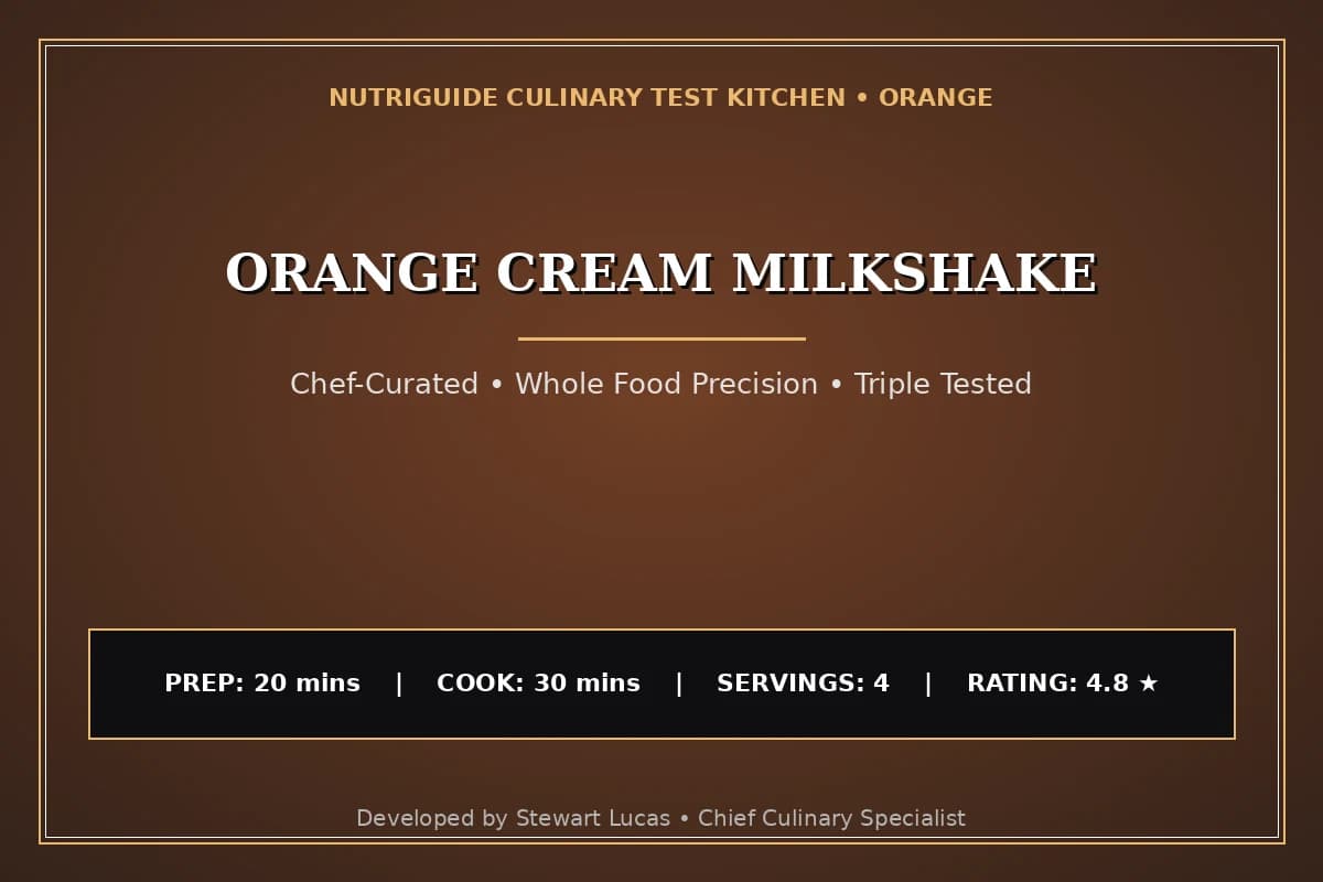 Orange Cream Milkshake