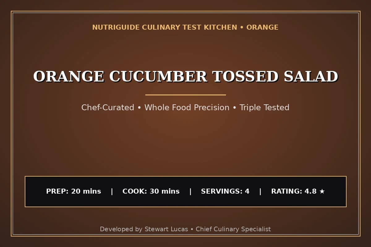 Orange Cucumber Tossed Salad